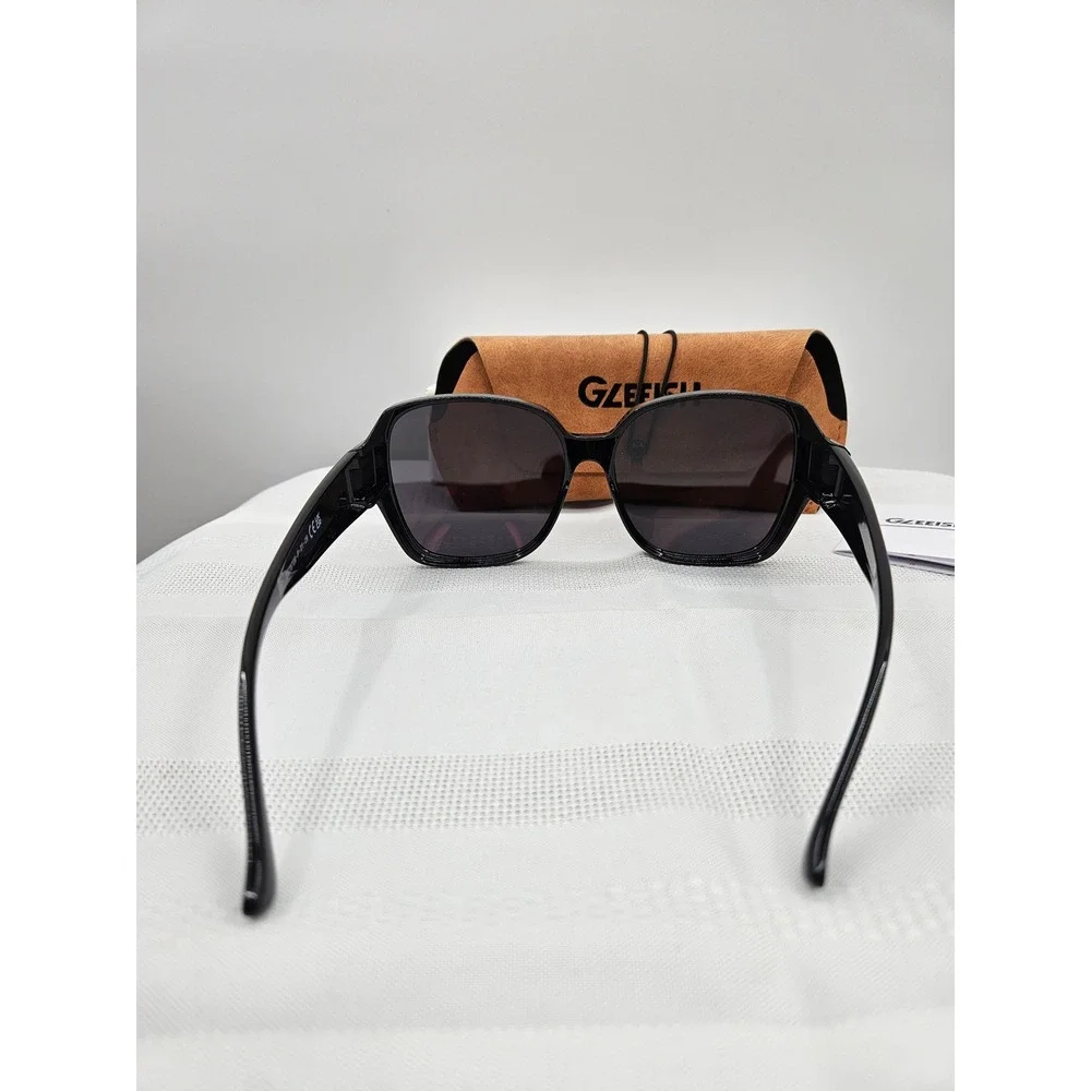 Gleeish Polarized Fit Over Sunglasses Black Oversized Square GST8709-P-01-09 NEW - Picture 6 of 8